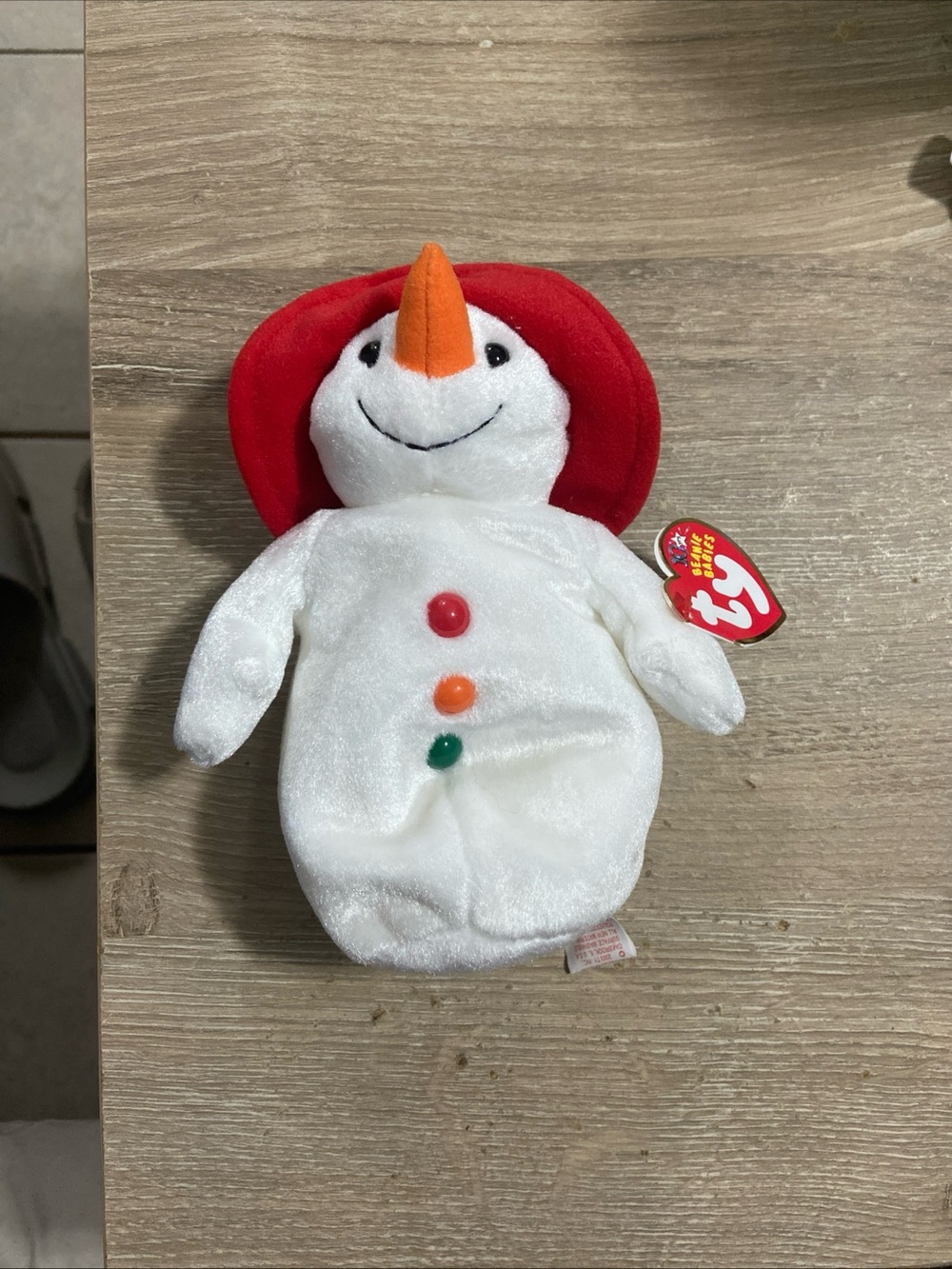 Ty Beanie Babies Chillin the Snowman DOB January 12, 2003 MWMT